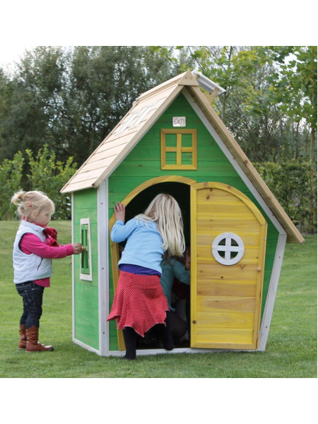 Дерев'яний будиночок для дітей EXIT Fantasia зелений